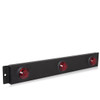 16.25 X 2.13 Inch Low Profile Lighting ID Bar- Red LED/ Red Lens