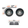 TPHD 72 Inch Stainless Steel Half Fender W/ 18.5 Inch Drop