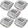 17 Diode Amber LED Square Cab Light W/ Clear Lens & Reflector - 5 Pack