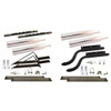 60 Inch Smooth Rolled Edge Flange Half Fenders W/ Mounting Kit, Triangular Style Center Mounting Brackets 16 Gauge Stainless Steel