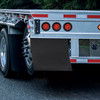 24 X 24 Inch Black Mud Flap Smooth Front W/ Ribbed Back Design