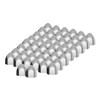 Chrome Push-On Bullet Nut Cover 50 Pack 3/4 X 1 3/8 Inch