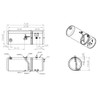 BESTfit Aluminum Split Tank 92 Gallon Fuel- Rear Fill/ 58 Gallon Hydraulic- Front Fill- 26 X 72 Inch W/ New Style Manifold- Passenger Side For Peterbilt 2008 & Newer