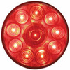 10 LED 4 Inch Stop. Turn And Tail Light - Red LED/ Red Lens