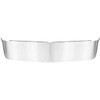 Kenworth T800, W900B, W900L 13.5 Inch Stainless Steel Drop Sun Visor For Models W/ Curved Windshield