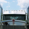 Kenworth T600, T800, W900 14 Inch Stainless Steel Gangster Drop Visor