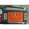 Stainless Steel Dashboard Top Insert Engrave With Flourish Pattern - Passenger Side For Peterbilt 375, 377, 378, 379