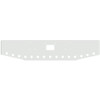 20 Inch Chrome Standard Boxed End Bumper W/ 4 Inch Taper 15 Rnd Front & 5 Rnd Side Light Holes For Peterbilt 357, 378 & 379