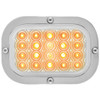 Rectangle Spyder Light W/ SS Flange Bracket - Amber LED / Clear Lens