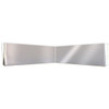 13 To 11 Inch 304 Stainless Steel Intimidator Contender Bowtie Large Radius Visor For Kenworth W900 Flat Glass
