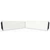 LC 9 X 13 Inch Stainless Steel Blind Mount Visor For Kenworth W900 W/ Flat Windshield