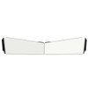 13 Inch 304 Stainless Steel Paintable Forward Bowtie Visor For Kenworth W900 Flat Windshield