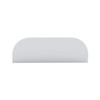 17.594 Inch Stainless Steel Chop Top Window Trim W/ 6 Inch Drop For Peterbilt 589 Sleeper Side Window
