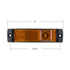 Amber LED 5 Inch Side Marker Light For Kenworth T880