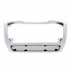 Chrome Grille Surround W/ Black Lower Mesh For Freightliner M2-112 Plus