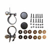 Black Poly Quarter Fender Kit 24 X 24 Inch W/ Round Tube Support Internal Mount Replaces 03101657, 1000-QF1900