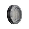 White Round Saber Light Bar LED Stop, Turn, Tail Light W/ Clear Lens