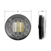 White Round Saber Light Bar LED Stop, Turn, Tail Light W/ Clear Lens