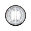 White Round Saber Light Bar LED Stop, Turn, Tail Light W/ Clear Lens