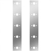 15 Inch Stainless Steel Front Air Cleaner Panels W/ 10 P3 Light Holes For Kenworth T800 Split Fender