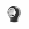 Aluminum Thread On Caroline Style Gearshift Knob Matte Black M30 X 3.5 Inch Female Thread W/O Adapter