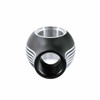 Aluminum Thread On Caroline Style Gearshift Knob Matte Black M30 X 3.5 Inch Female Thread W/O Adapter