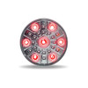 Red/RGB Dual Function Round LED Stop, Turn, Tail & Auxiliary Light W/ Clear Lens