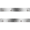 Day Cab Panels W/ 9 Total 2 Inch Amber/Clear LEDs, Block Heater Plug Hole, Dual Step Lights For Kenworth T800 SF