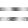 S.S. Day Cab Panels W/ 9 Total 2 Inch Light Holes, Block Heater Plug Hole, Dual Step Lights For Kenworth T800 SF