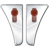 Kenworth W900B/L Lower Hood Panels Stainless Steel