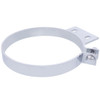 Chrome Plated Steel 7 Inch Cab Exhaust Clamp W/ 2 Holes For Peterbilt 359, 375, 377, 378, 379, 386, 388, 389