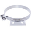 Chrome Plated Steel 7 Inch Cab Exhaust Clamp W/ 2 Holes For Peterbilt 359, 375, 377, 378, 379, 386, 388, 389