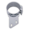 Chrome Plated SS Angled Mounting Clamp, 6 Inch For Peterbilt 377, 378, 379, 386, 388, 389