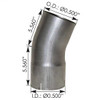 BESTfit 5 Inch Turbo Pipe Extension Elbow Replaces 14-13409 For Peterbilt 357, 378, 379