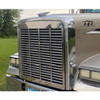 Stainless Steel Punched Grille Insert With Logo Hole For Freightliner Classic, FLD120 SBA & SFA