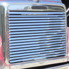 Polished Aluminum Grille Insert With 18 Horizontal Louvers For Freightliner Coronado