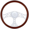 18 Inch OG Lady Steering Wheel With Chrome Spokes For Freightliner