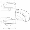 Chrome AC Knob For Freightliner Century, Columbia, Coronado