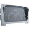 Chrome Center Gauge Cluster Bezel W/ Visor For Freightliner Columbia