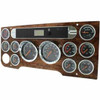 Chrome Speedometer & Tachometer Gauge Bezel W/ Visor For Freightliner Cascadia