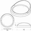 Chrome Speedometer & Tachometer Gauge Bezel W/ Visor For Freightliner Cascadia