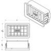 Chrome Large Cross Grid AC Vent - Driver Side For Freightliner