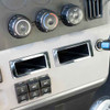 Chrome Dash Storage Pocket Trim Replaces 22-73938-000 For Freightliner Cascadia 116, 126