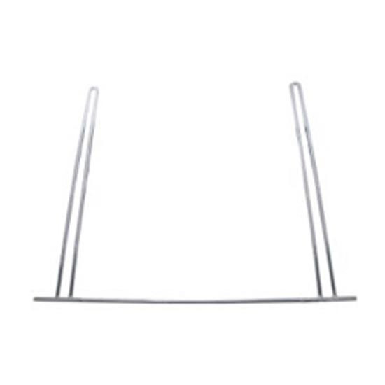 Buyers Products Anti-Sail Mud Flap Brackets - Chrome Plated, 26.13x21 Inch, Set Of 2 - Stop Flapping, Bolt Or Weld On