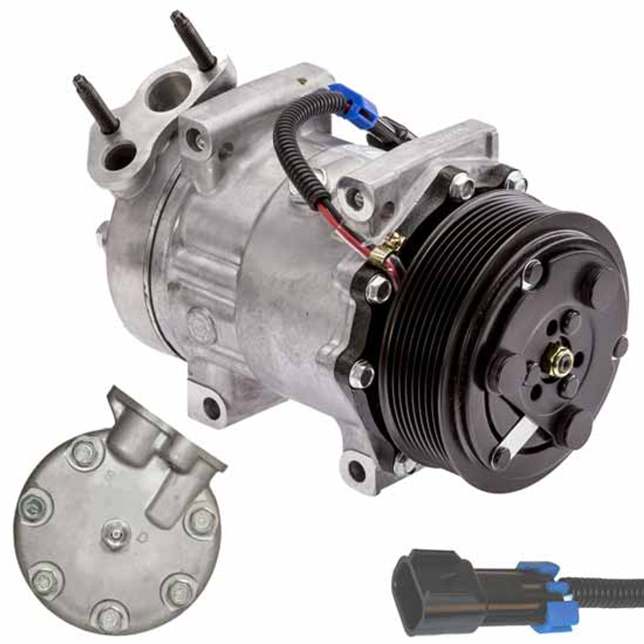 BESTfit AC Compressor With 8 Groove SD7H15 Clutch & 2 Pin