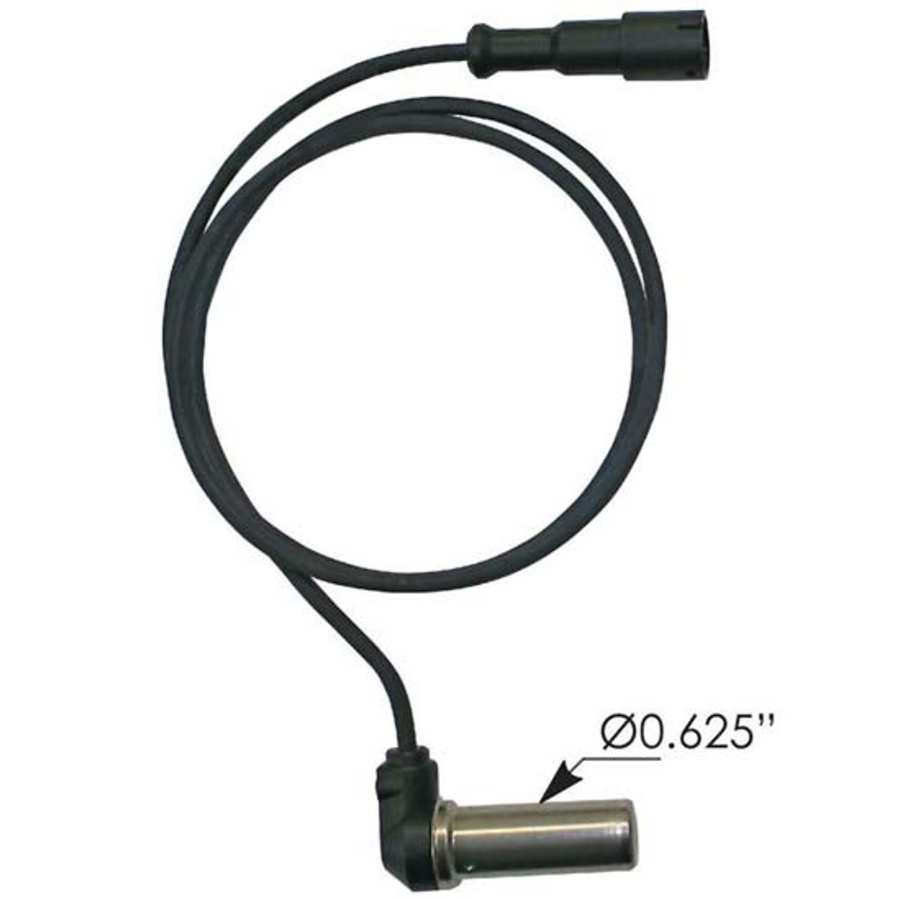 38 Inch ABS/Wheel Speed Sensor With Right Angle Head For International 4300  - 4 State Trucks