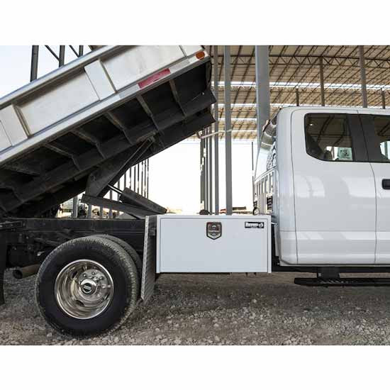White Steel Underbody Truck Tool Box 18 X 18 X 30 Inch 4 State Trucks