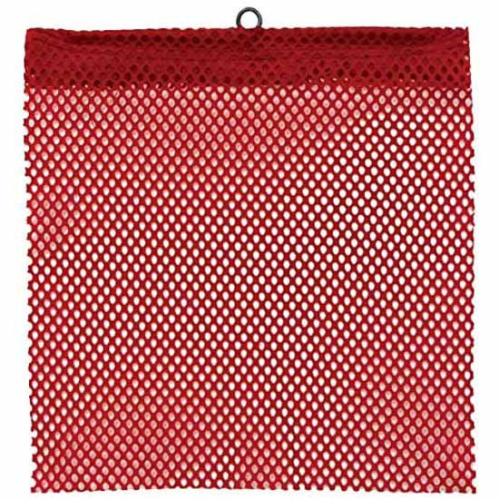 18 X 18 Inch Heavy Duty Red Mesh Safety Flag W/ Wire Loop - 4