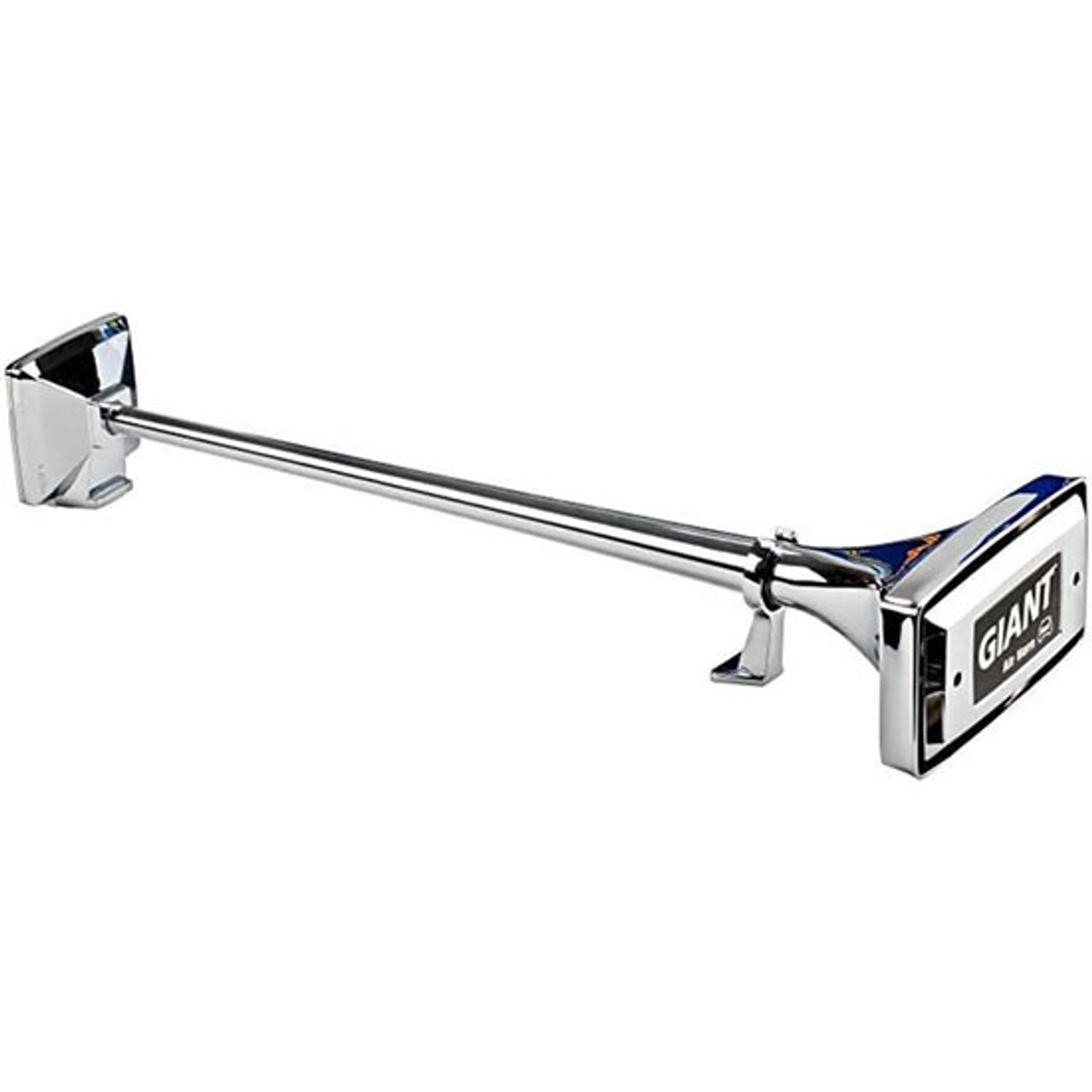 Giant 28 X 8.25 X 4.5 Inch Rectangular Chrome 130 Decibel 330Hz Low Range  Air Horn - 4 State Trucks