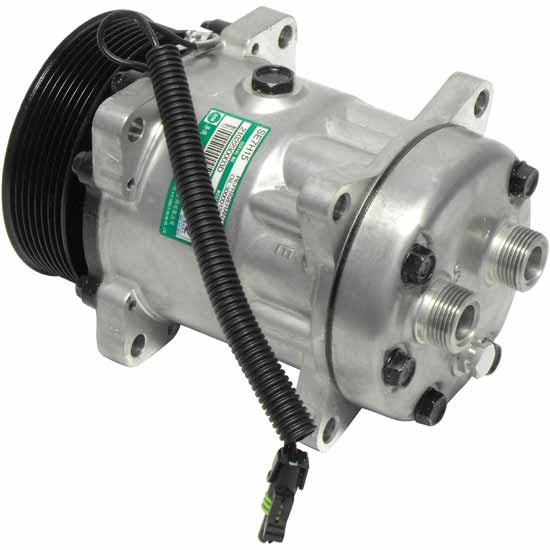 BESTfit Sanden Style Ear Mount AC Compressor W/ 8 Groove 119MM Pulley ...